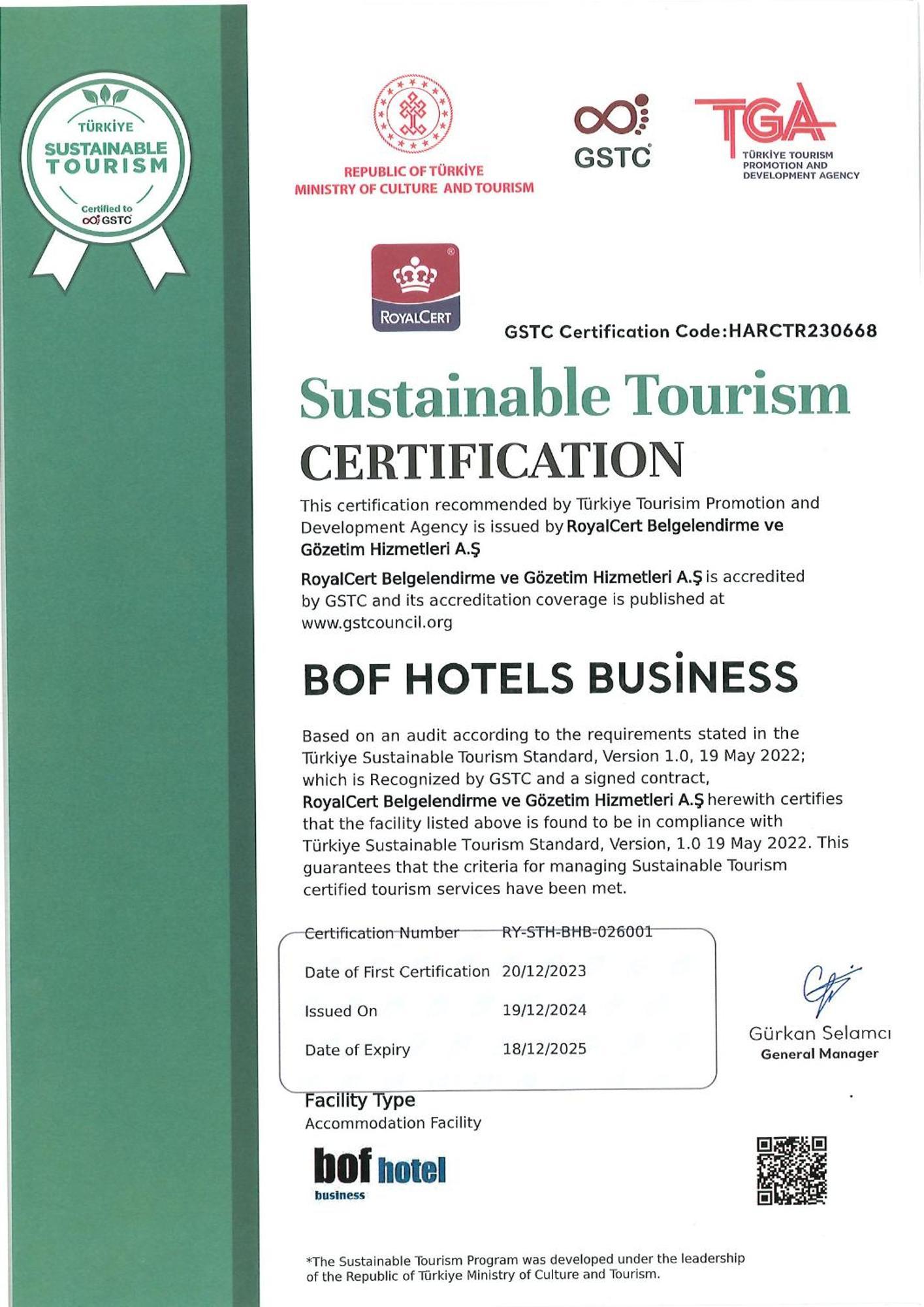 Bof Hotels Business 伊斯坦布尔 外观 照片